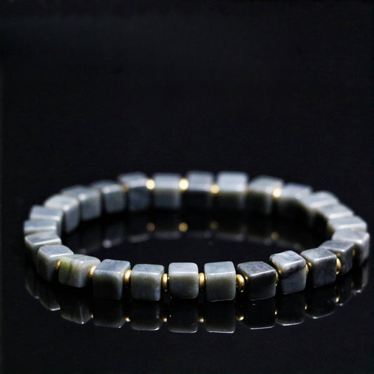 Black gold jade bracelet-Hand -made