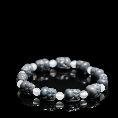 Black gold jade bracelet-feng shui pixiu bracelet