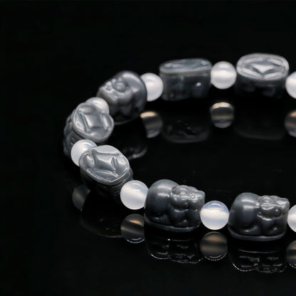 Black gold jade bracelet-feng shui pixiu bracelet